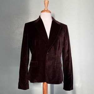 Women’s brown suede blazer